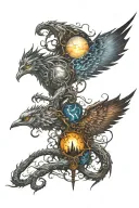 stormlight cryptic tattoo design idea