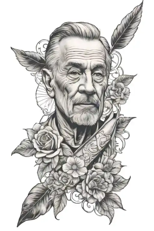 A forearm tattoo of my dad that passed away July 17, 2017 tattoo design idea