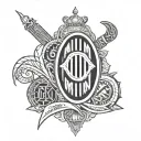ac milan logo tattoo design idea