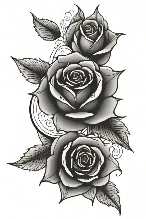 mandala and rose tattoo tattoo design idea