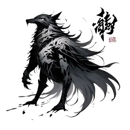 igris from solo leveling anime tattoo design idea