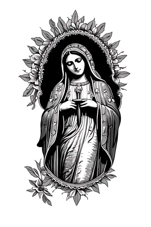 lady of Guadalupe tattoo design idea