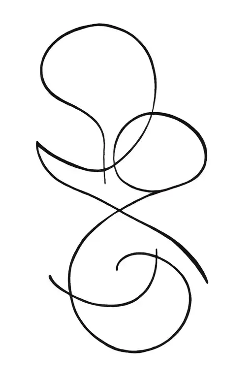 Aquarius Gemini tattoo design idea