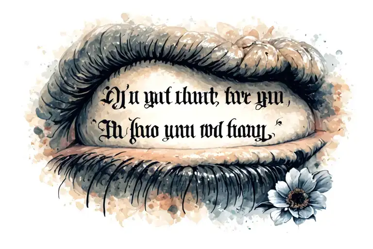 Bible quote tattoo design idea