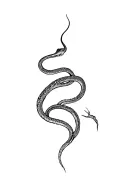 skeleton snake tattoo tattoo design idea