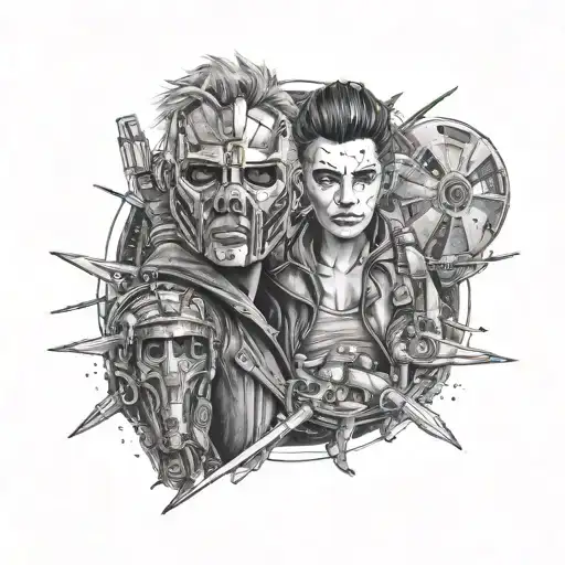 mad Max bond star wars tattoo design idea