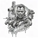 mad Max bond star wars tattoo design idea