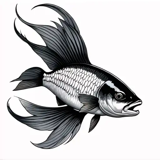 arowana tattoo design idea