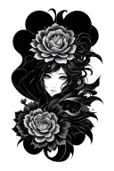 Sukuna Markings tattoo design idea