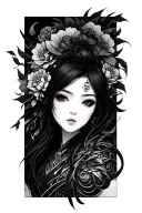 Sukuna Markings tattoo design idea