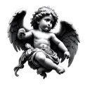 Cherub Angel tattoo design idea