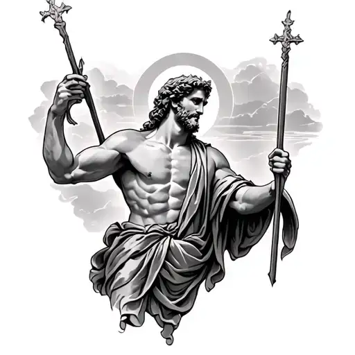 saint Christopher tattoo design idea
