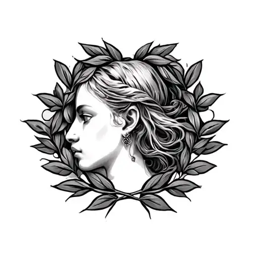 collarbone laurel wreath tattoo with design around it going towards neck  tattoo design idea