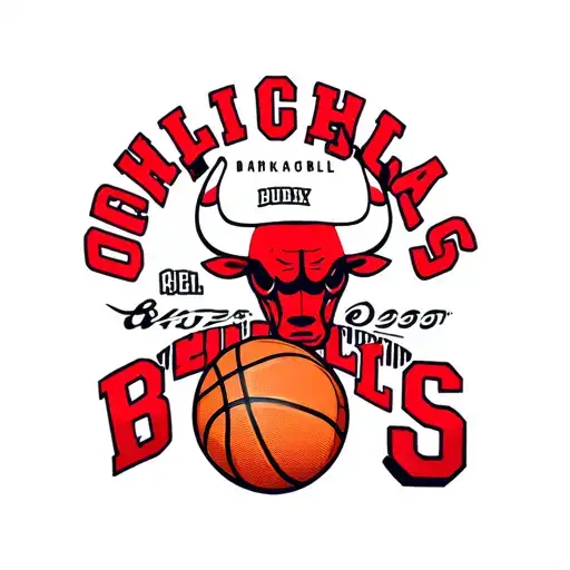 basketball chicago bulls tattoo design idea