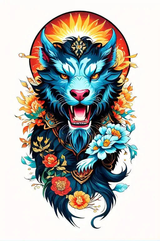"See how Beast tells my" tells my story of a long life along with my star characters with many symbols of my life did not find cam tattoo design idea