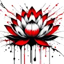 steampunk lotus tattoo design idea