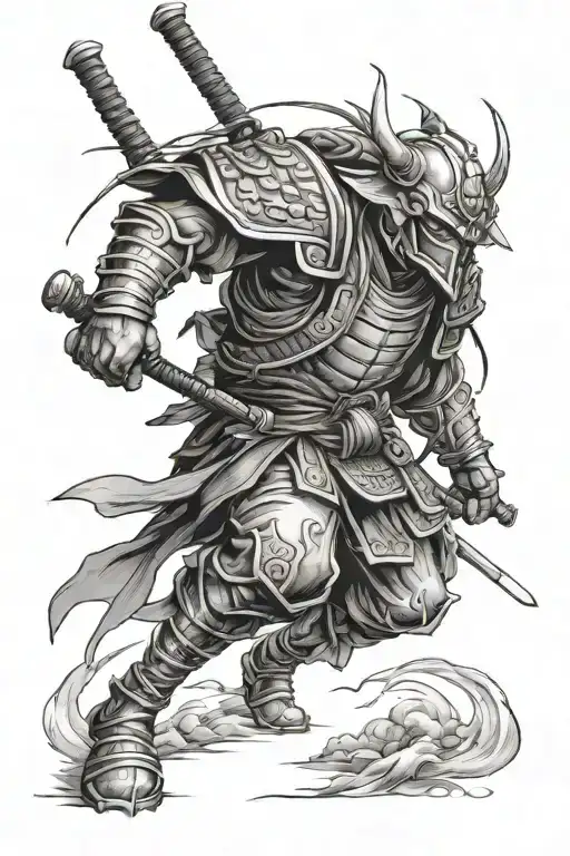 ronin warrior tattoo design idea