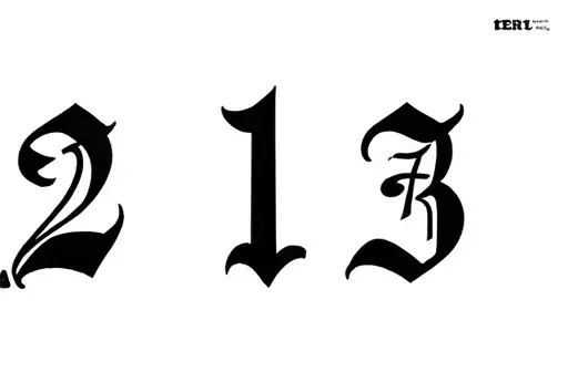 "213" tattoo design idea