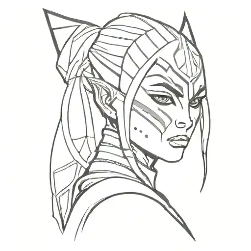 Ahsoka Tano tattoo design idea