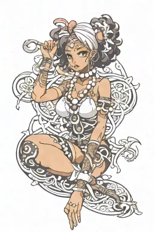 orisha oxossi umbanda tattoo design idea