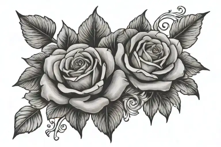 50th Wedding Anniversary tattoo design idea