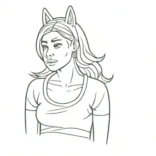 Bojack Horseman and Diane Nguyen tattoo design idea