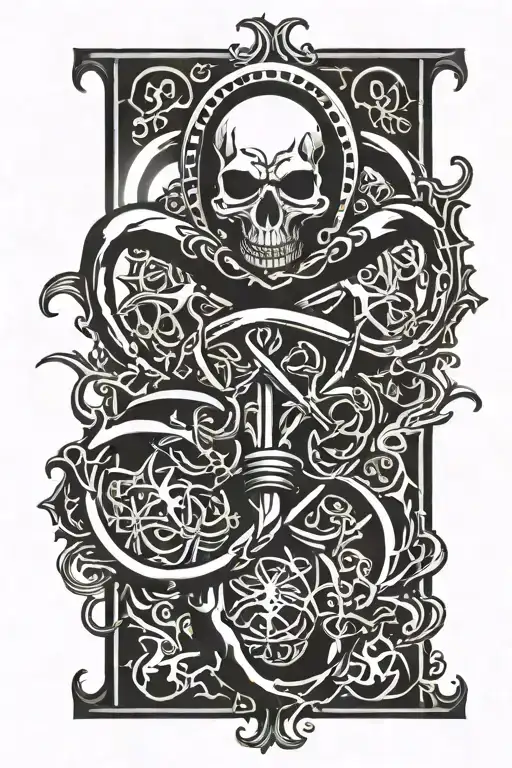 Biohazard symbol tattoo design idea