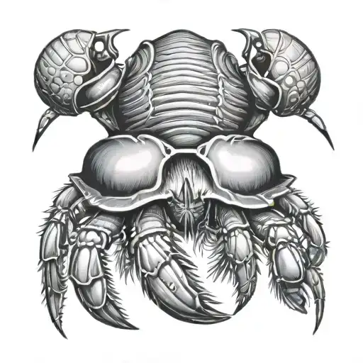 Hermit Crab tattoo design idea