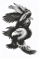 eagle with sharp eyes  tattoo design idea
