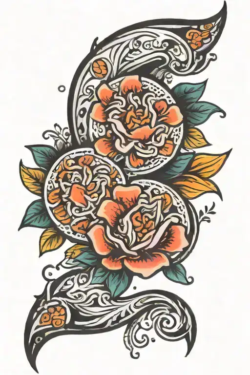 small chest tatoo to celebrate my two son zodiac signs cancer and pisces tattoo design idea