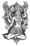 hindu goddess kali tattoo design idea