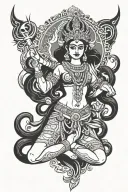 hindu goddess kali tattoo design idea