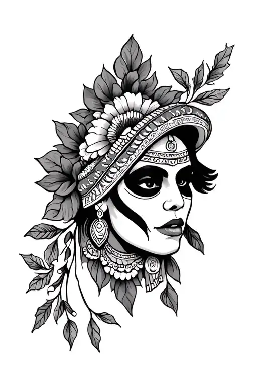 mexican American traditional style tattoo tattoo design idea