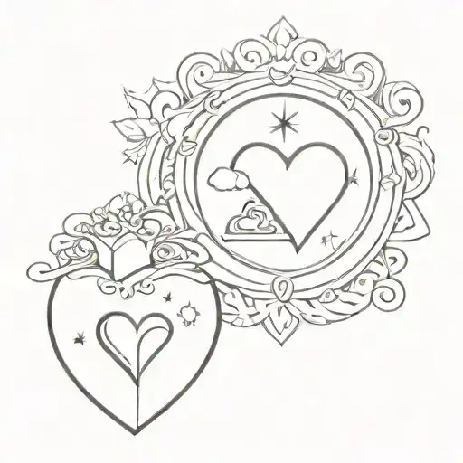 Represent grandma, Queen of hearts. Sunrise 12.01.1931, Sunset 20.09.2024 tattoo design idea