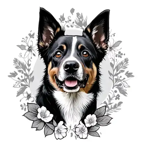Remembrance tattoo for my dog diesel. Blue heeler fore arm tattoo  tattoo design idea