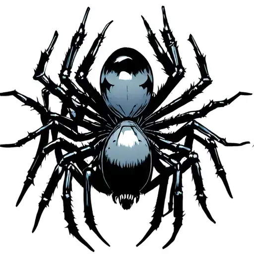 chrome phantom troupe spider tattoo design idea