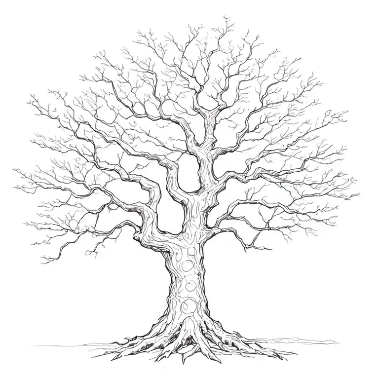 Harry Potter tree tattoo design idea