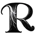 Cursive R tattoo design idea