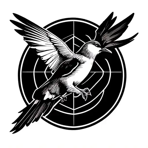 "BCW" Swallow tattoo design idea