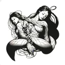 Shibari tattoo design idea