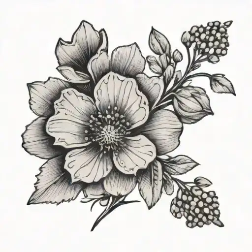 a single band aid with wildflowers growing out of it  tattoo design idea