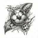 tattoo logo of the Nice football team with a torn skin effect on top tattoo design idea