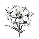Flower jonquil tattoo design idea