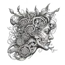 Neurodiversity tattoo design idea