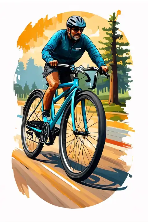 bicycle outdoors tattoo design idea