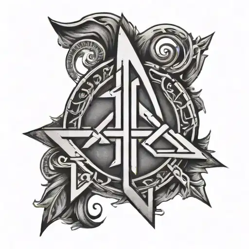 Bind Rune tattoo design idea