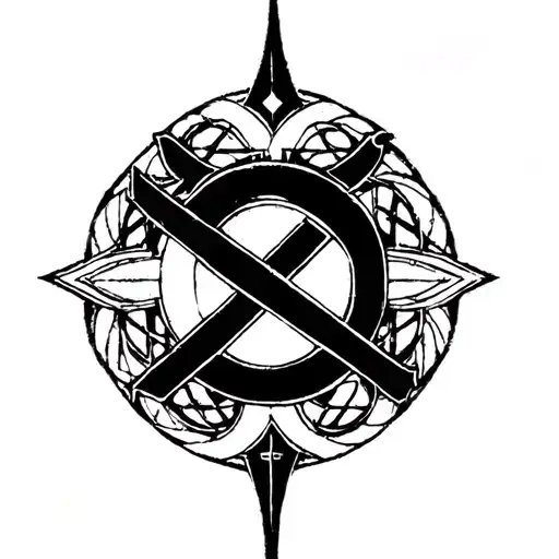 Chi-Rho with Alpha & Omega tattoo design idea