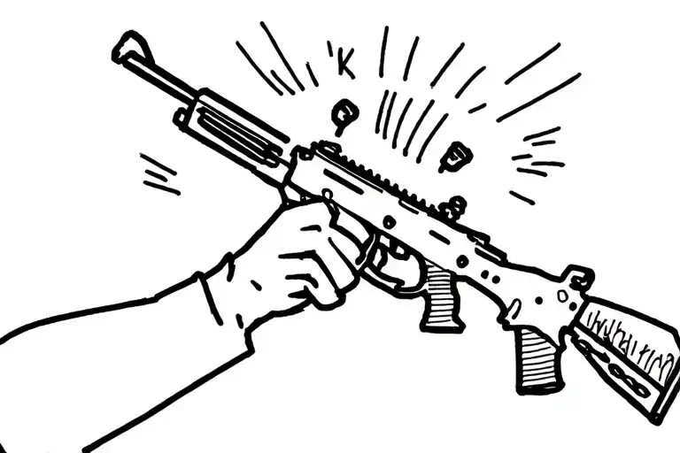 ak47 tattoo design idea