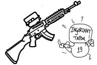 ak47 tattoo design idea