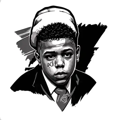 Babyface shotta tattoo design idea